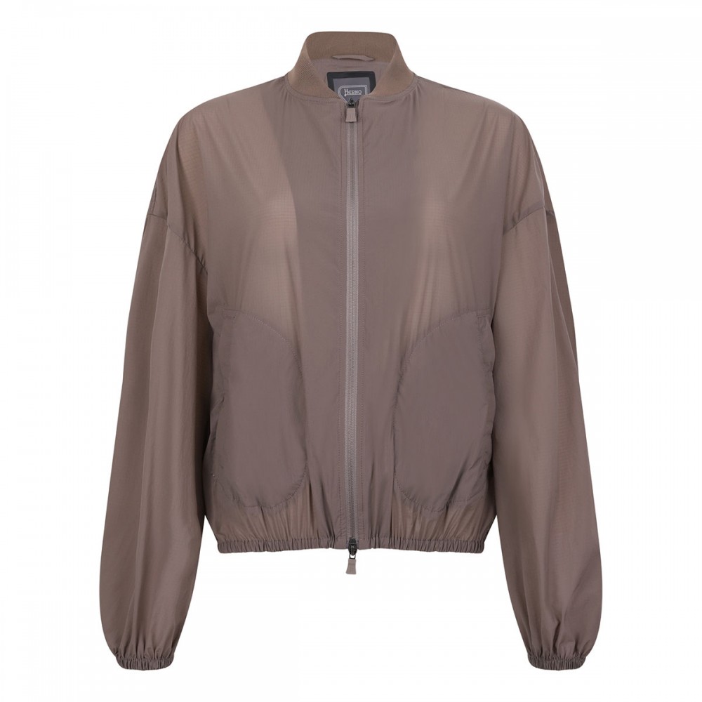 Functional techno taffeta bomber