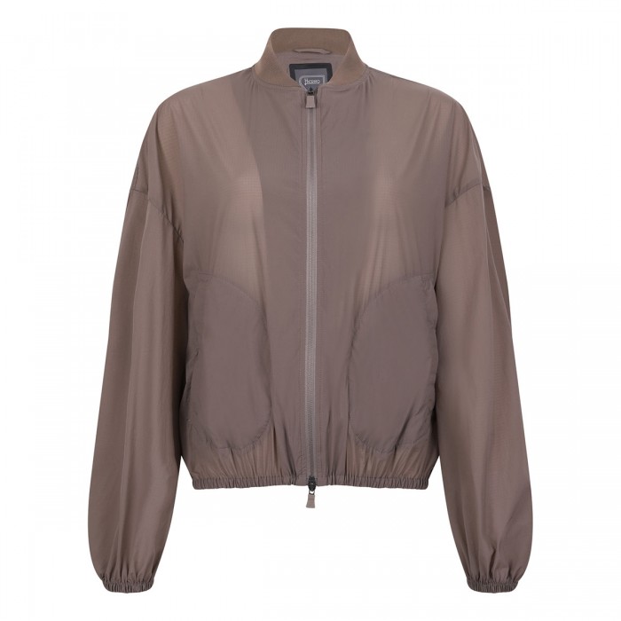 Functional techno taffeta bomber