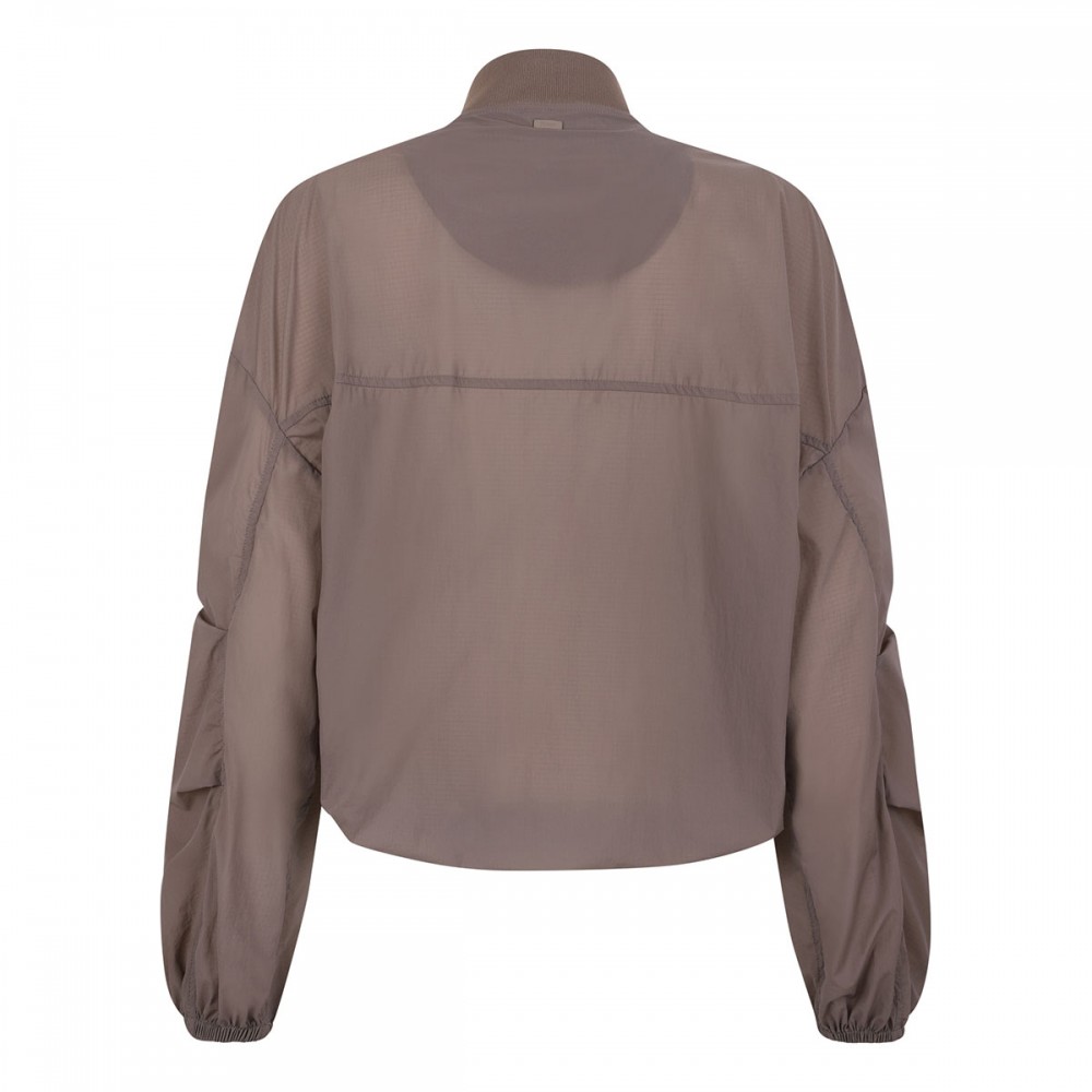 Functional techno taffeta bomber