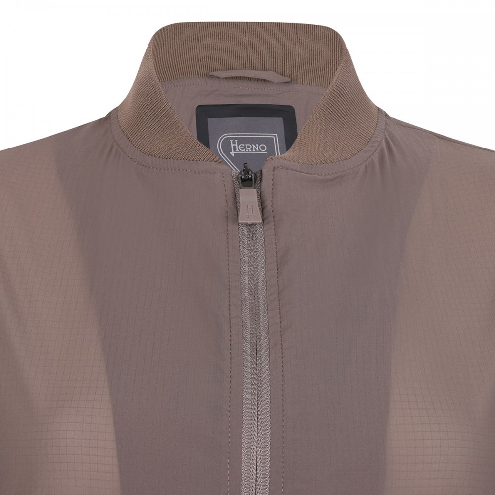 Functional techno taffeta bomber