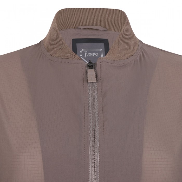 Functional techno taffeta bomber