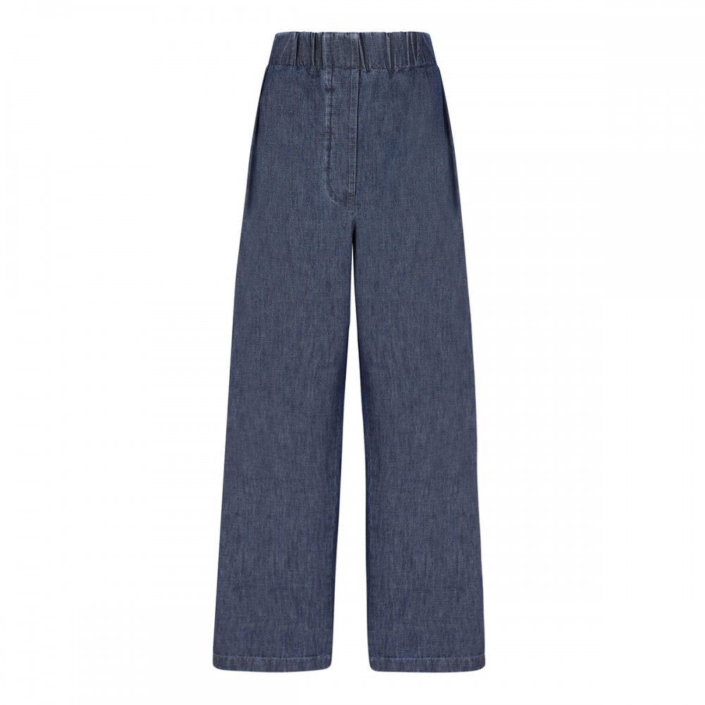 Cotton chambray pants