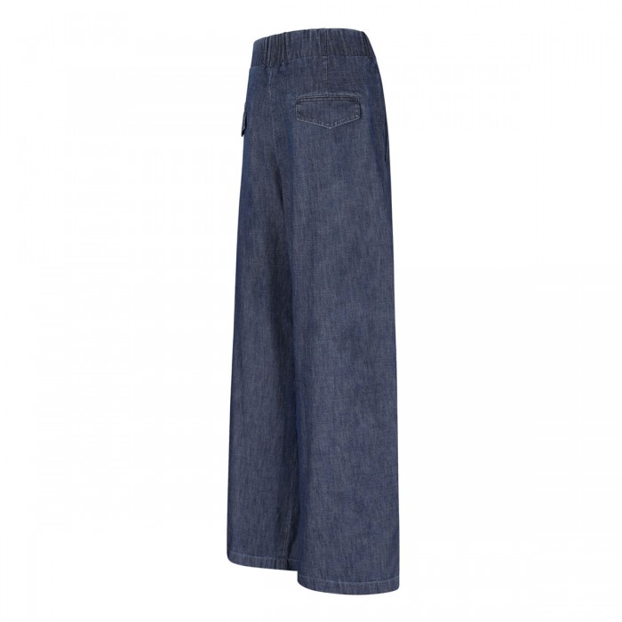 Cotton chambray pants