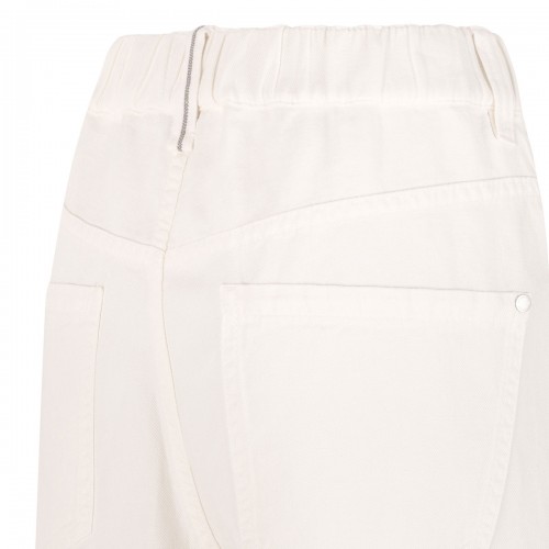 Ivory cotton and linen pants 2
