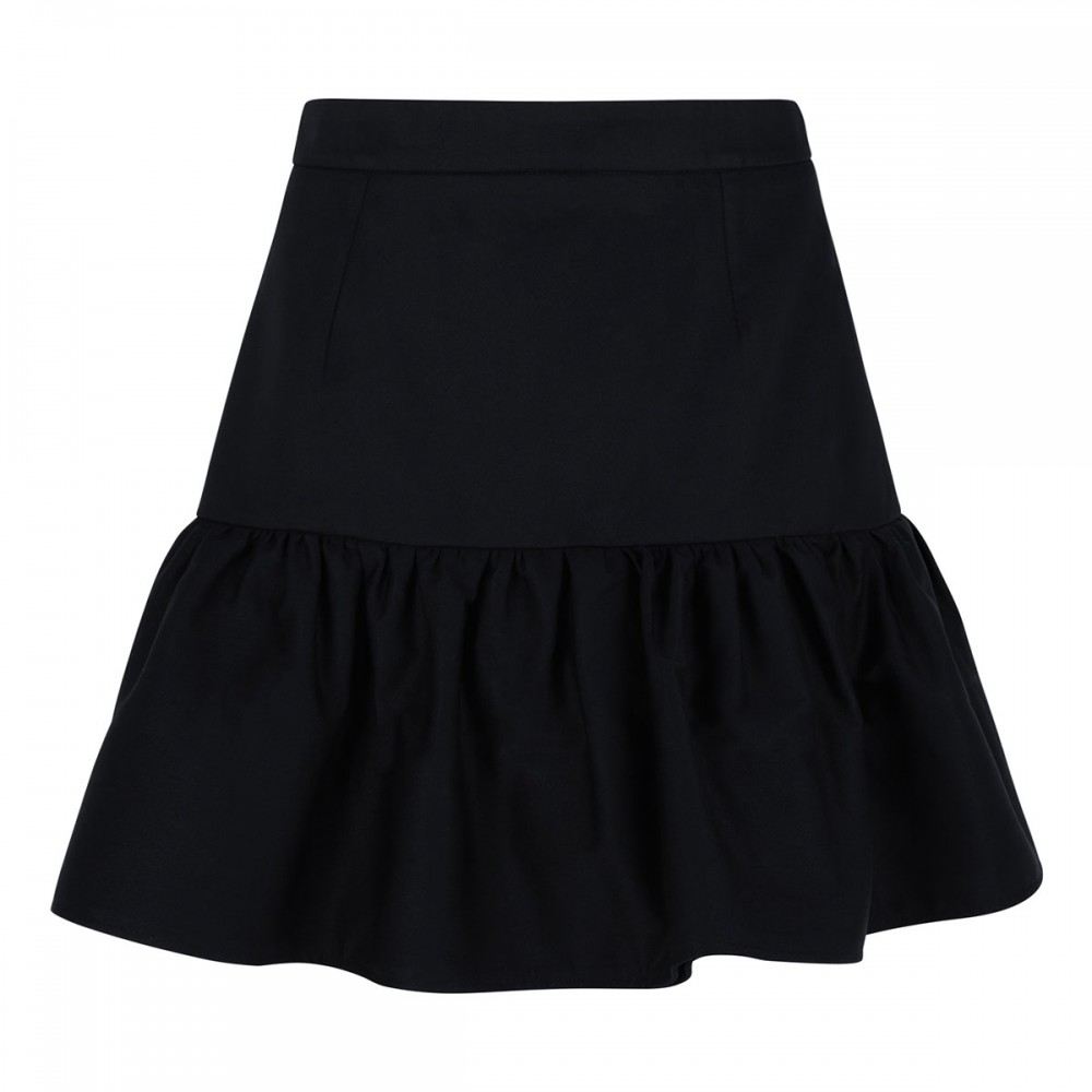Organic cotton ruffle mini skirt