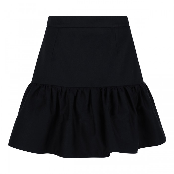 Organic cotton ruffle mini skirt