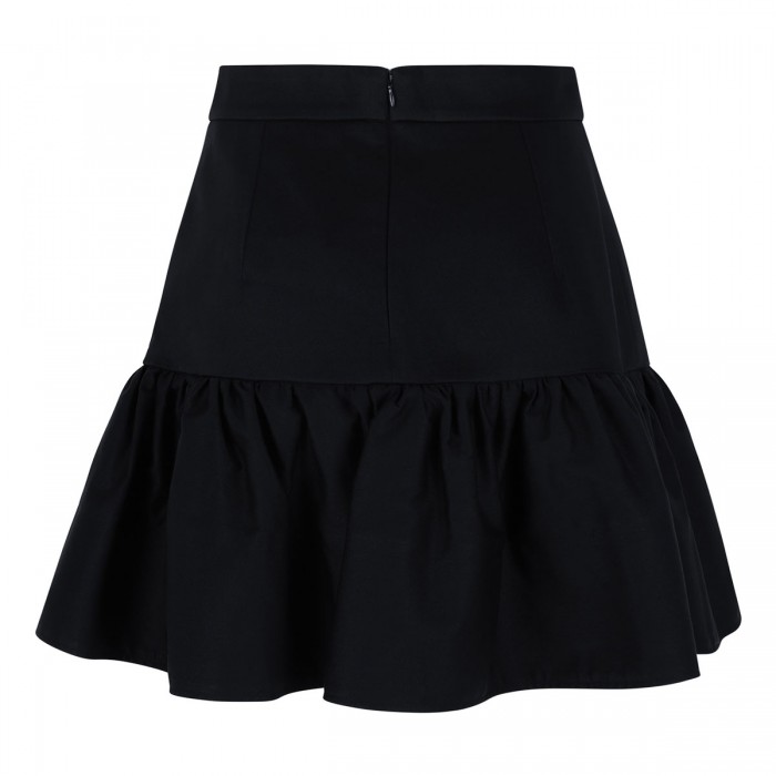 Organic cotton ruffle mini skirt