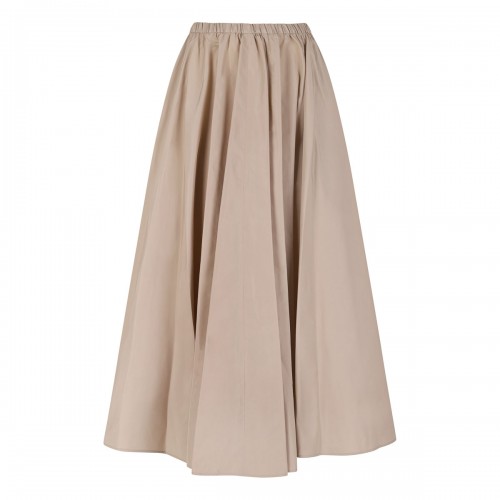 Elasticated waist midi skirt