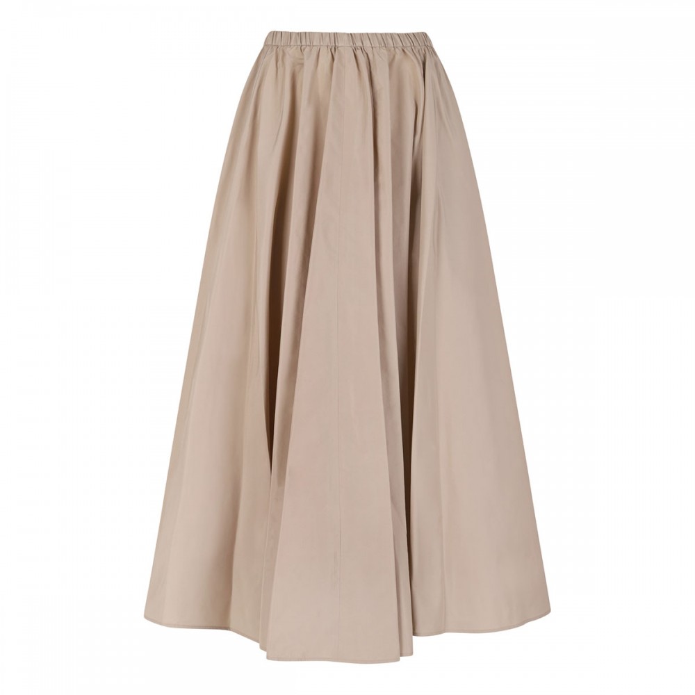 Elasticated waist midi skirt
