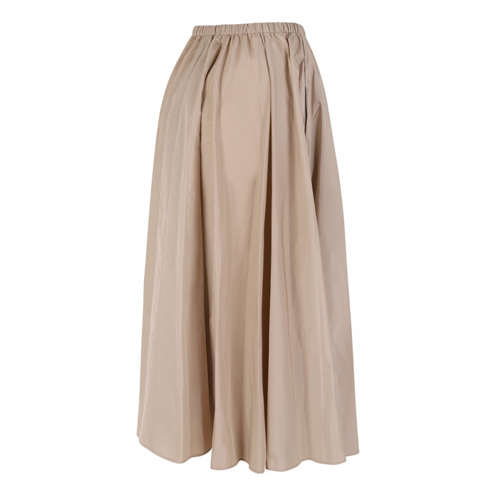 Elasticated waist midi skirt