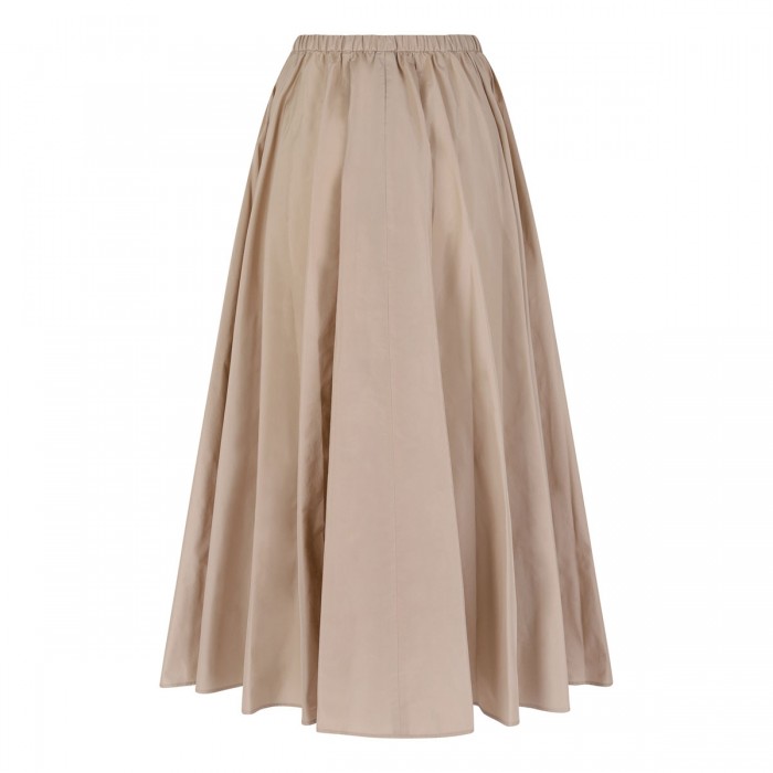 Elasticated waist midi skirt