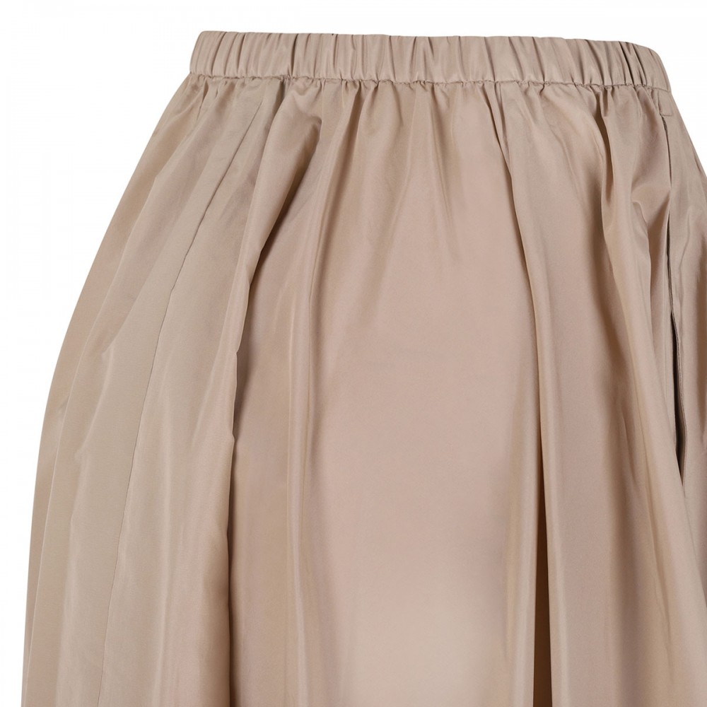 Elasticated waist midi skirt