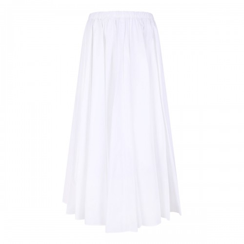 Elasticated waist midi skirt