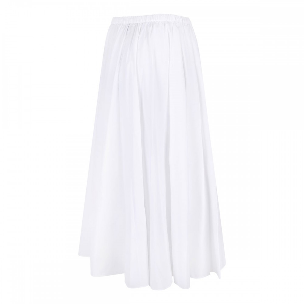 Elasticated waist midi skirt