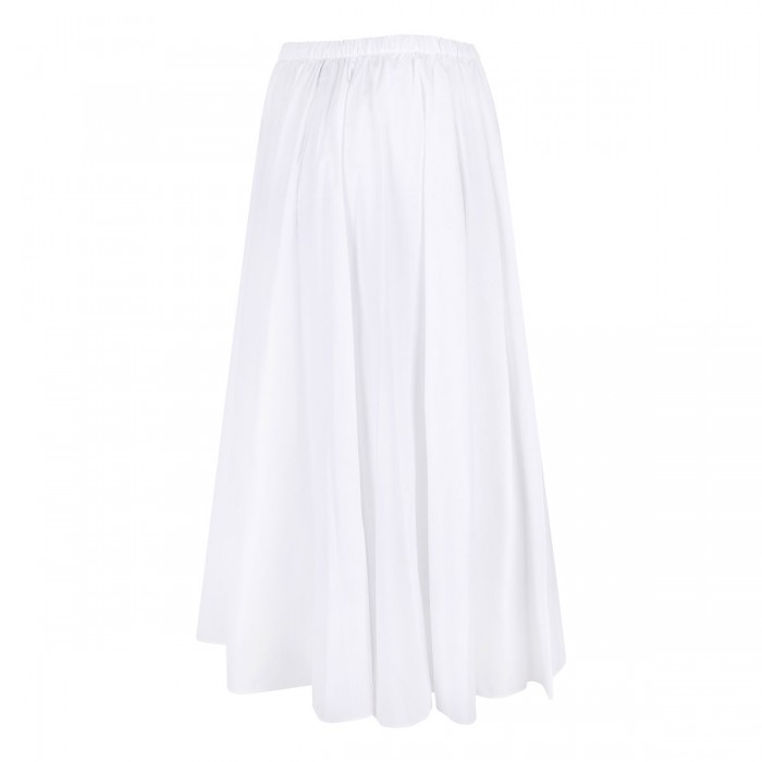 Elasticated waist midi skirt