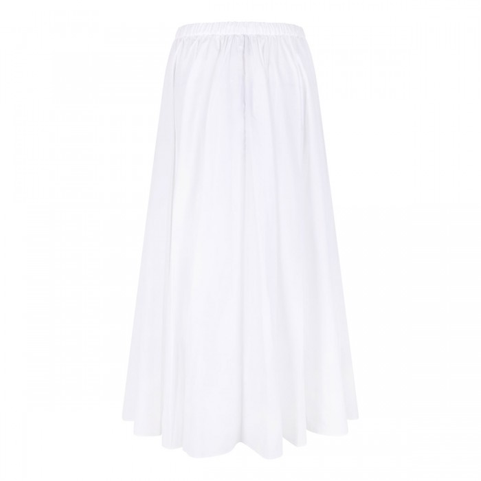 Elasticated waist midi skirt