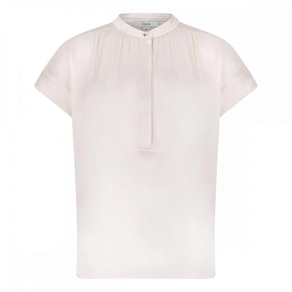 Gathered neck blouse