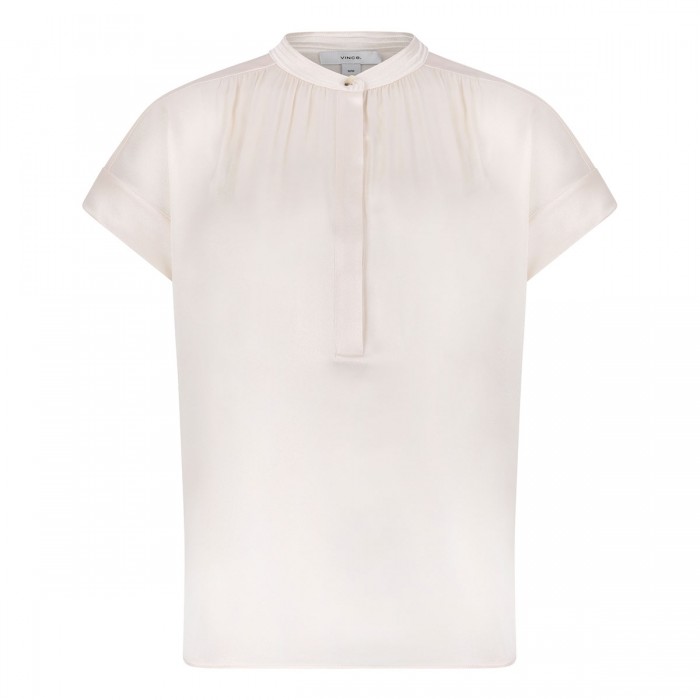 Gathered neck blouse