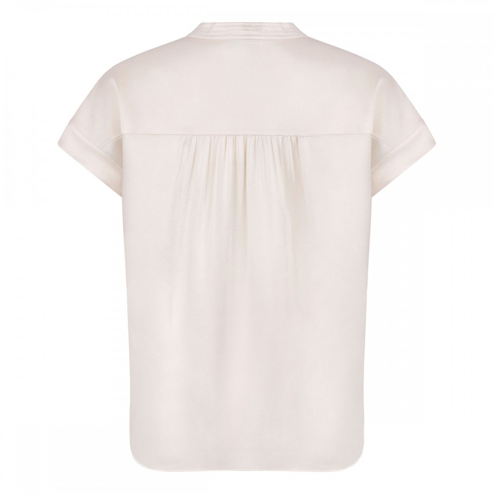 Gathered neck blouse