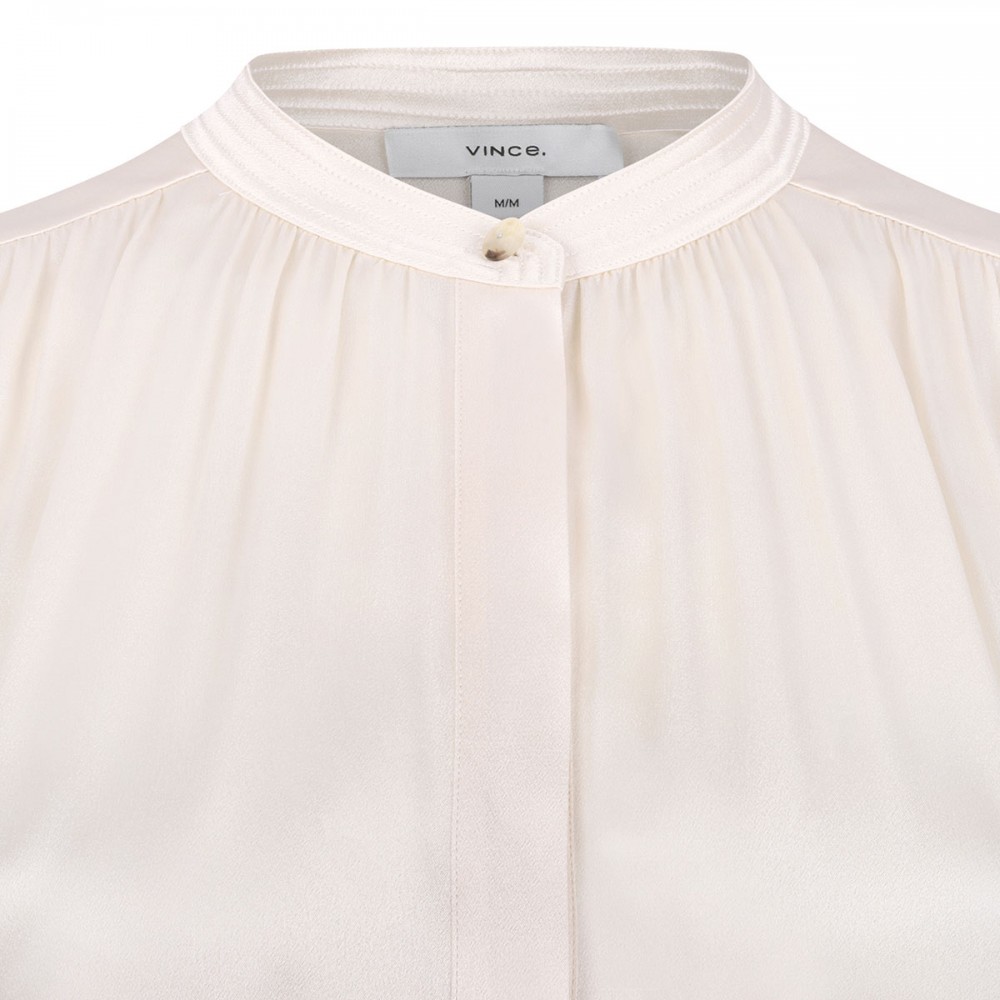 Gathered neck blouse