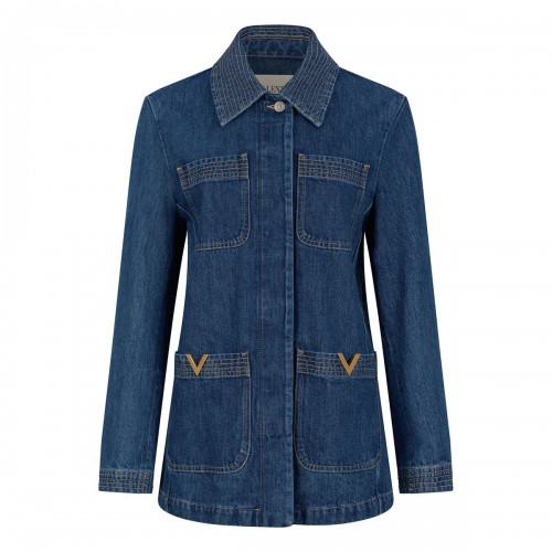 VLogo denim field jacket