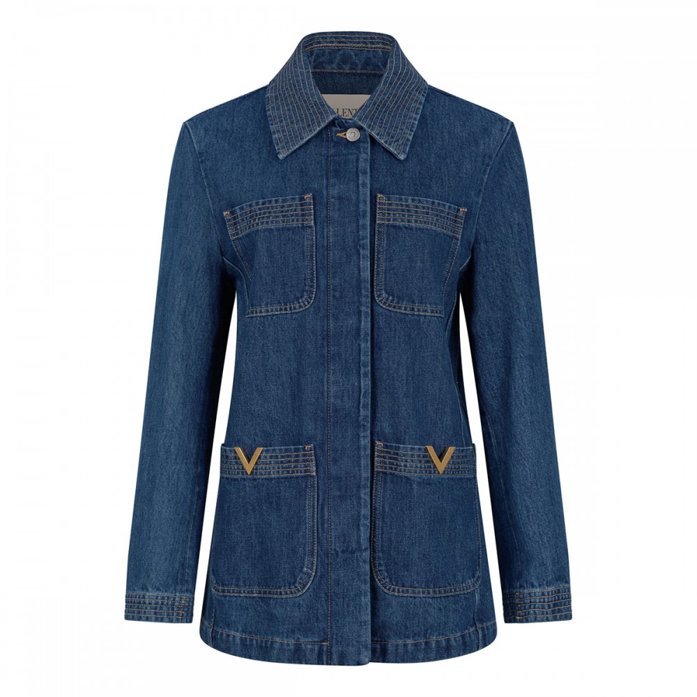 VLogo denim field jacket