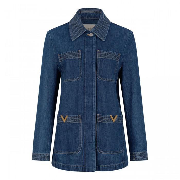 VLogo denim field jacket