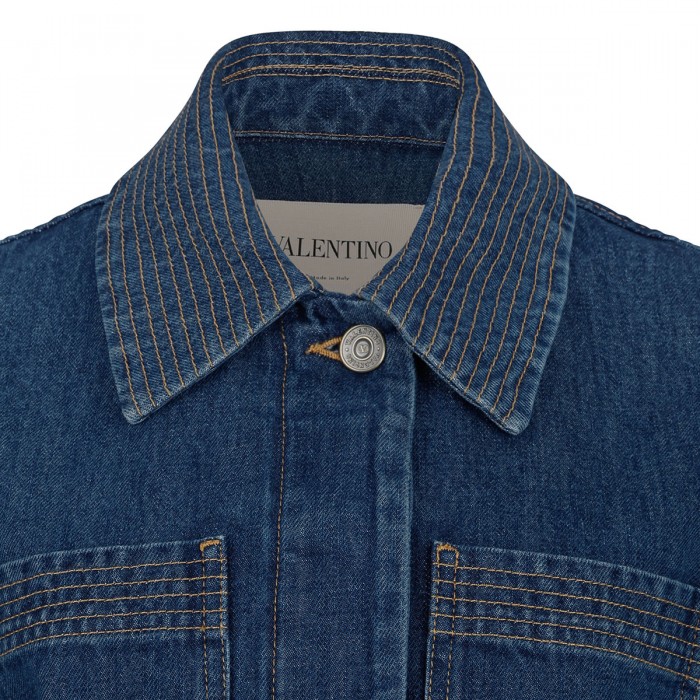 VLogo denim field jacket