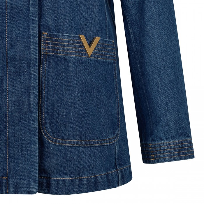 VLogo denim field jacket