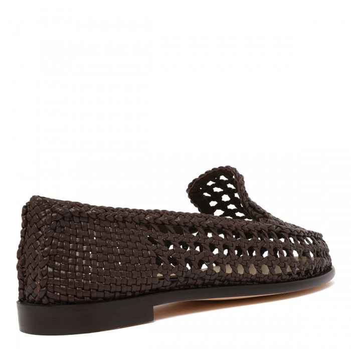 Dolly woven leather loafers