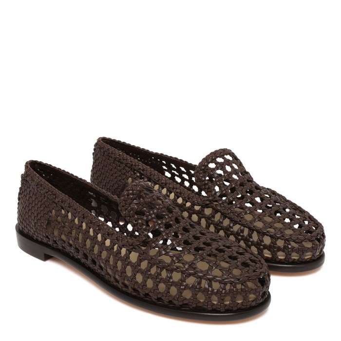 Dolly woven leather loafers