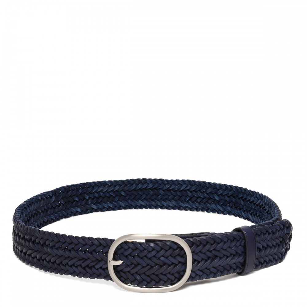 Navy handwoven belt