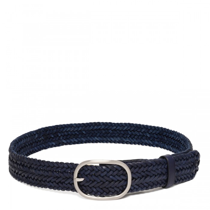 Navy handwoven belt