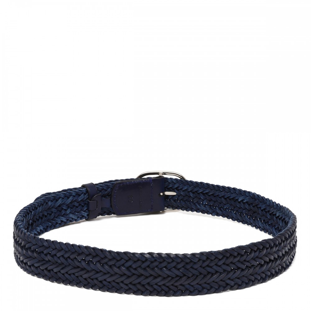 Navy handwoven belt