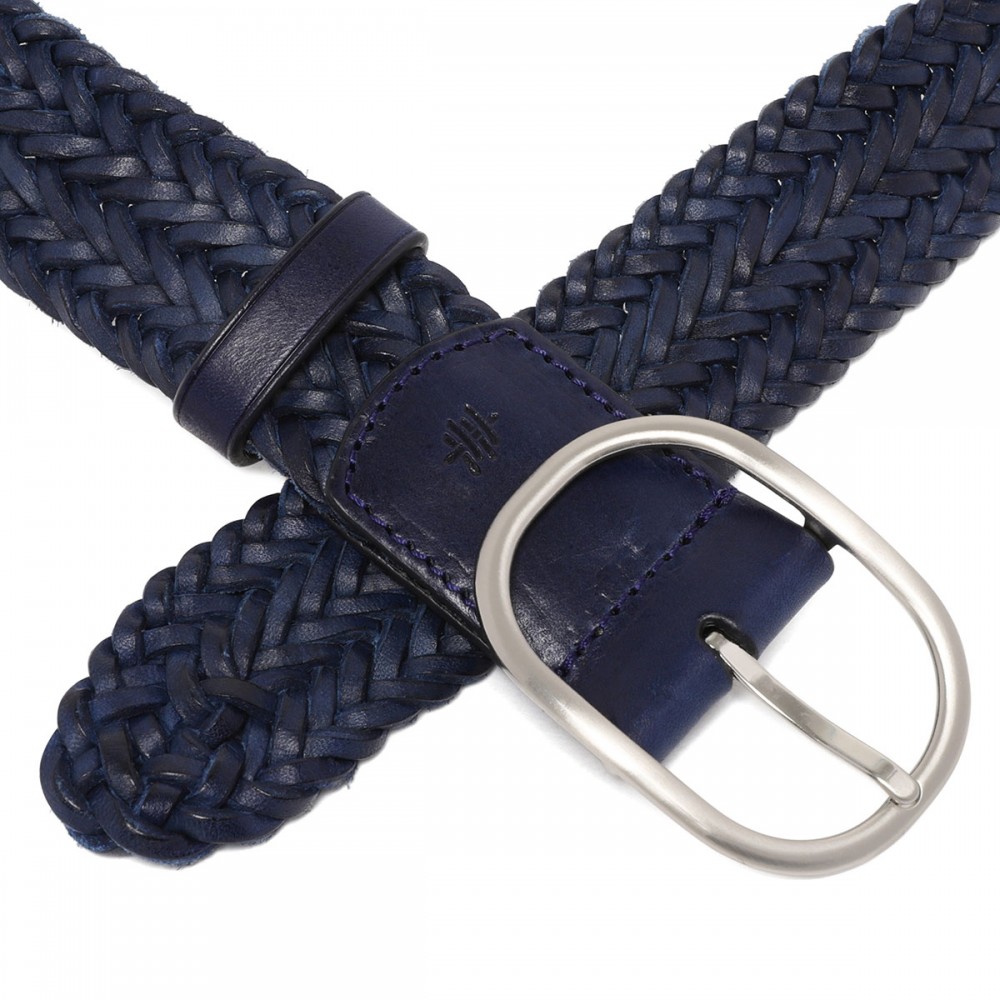 Navy handwoven belt