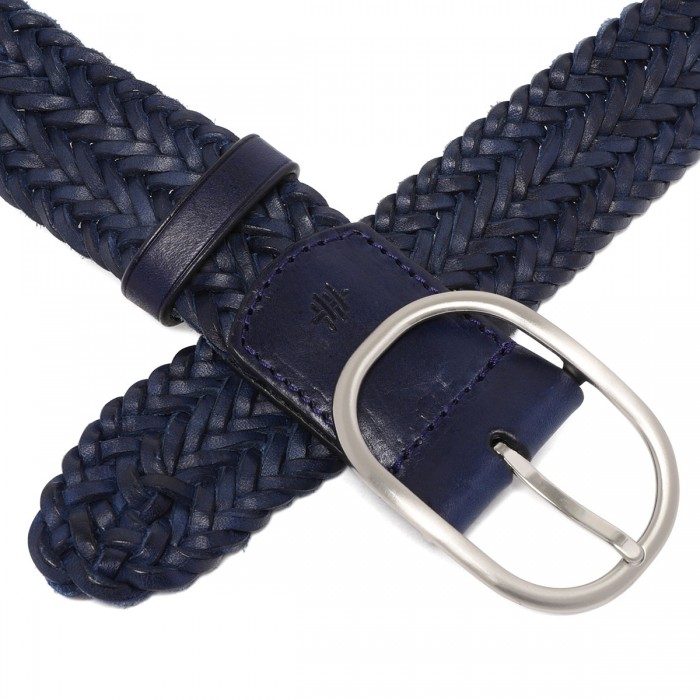 Navy handwoven belt