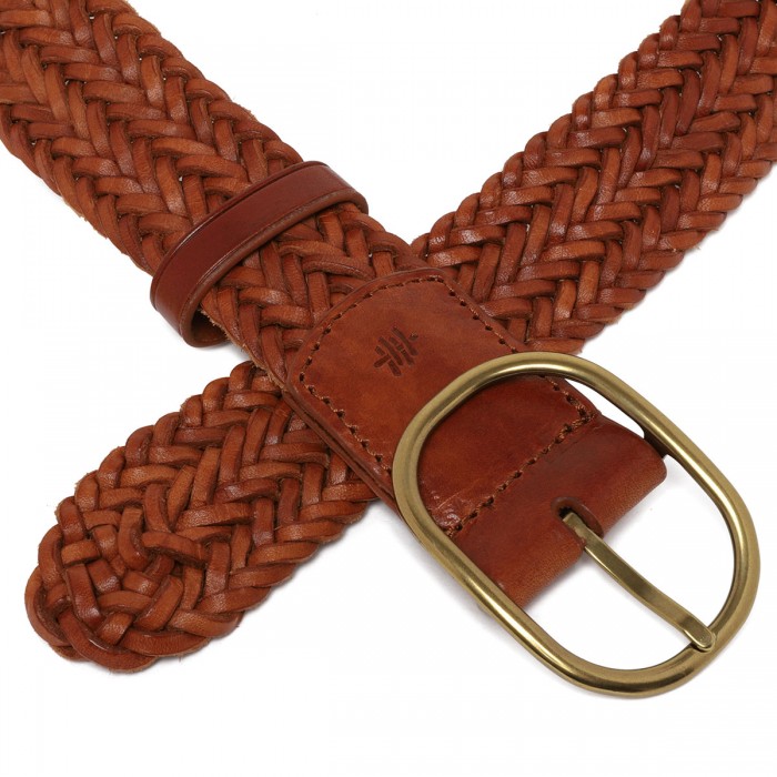 Tan handwoven belt