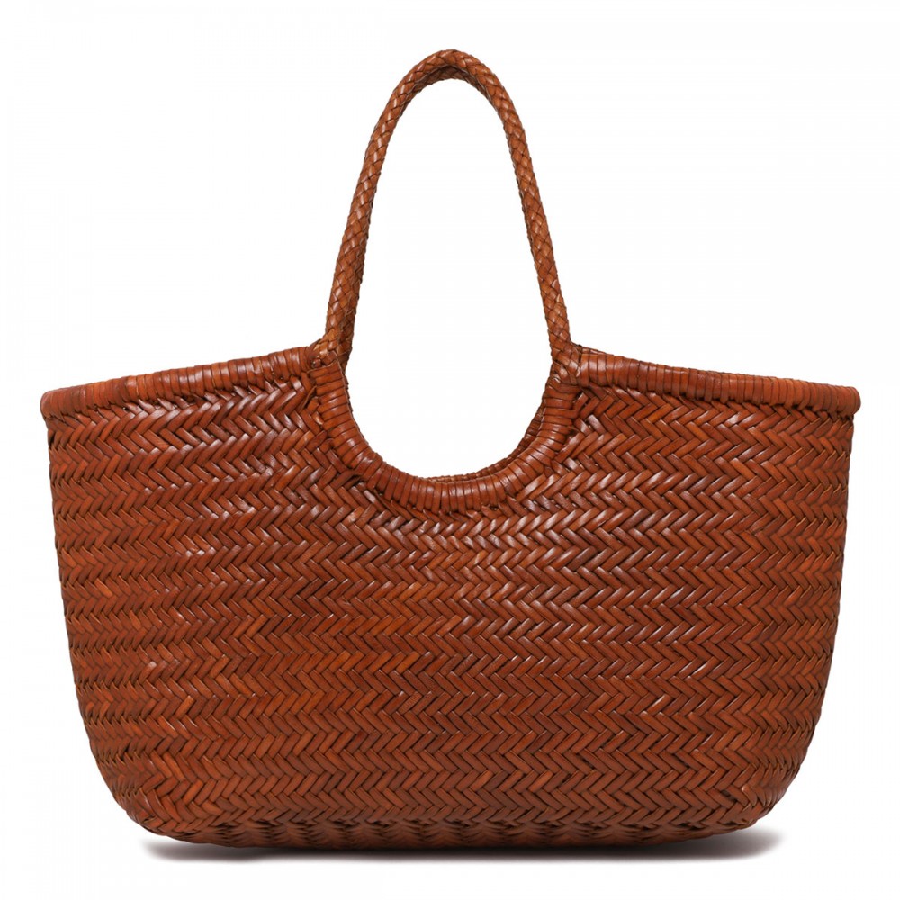 Nantucket Big woven leather handbag