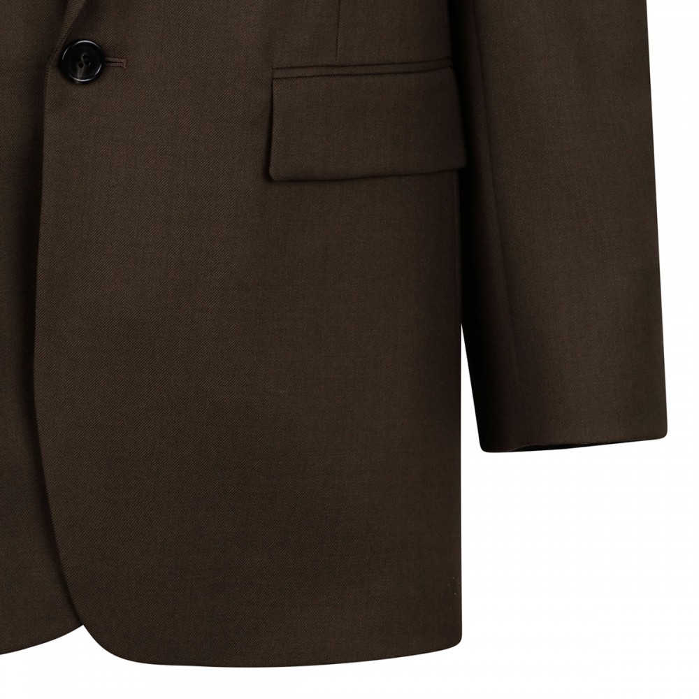 Single-breasted wool jacket