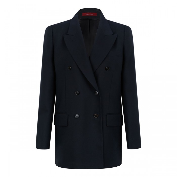 Double-breasted wool blazer