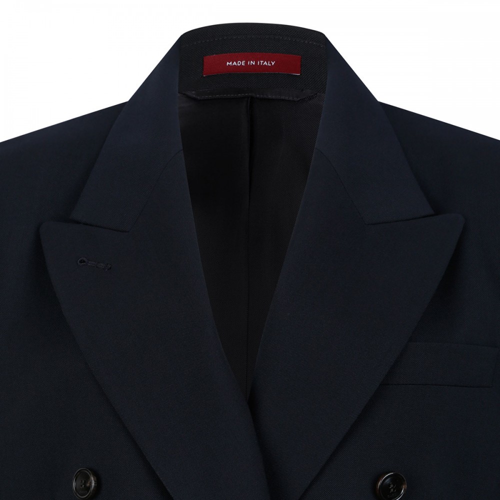 Double-breasted wool blazer