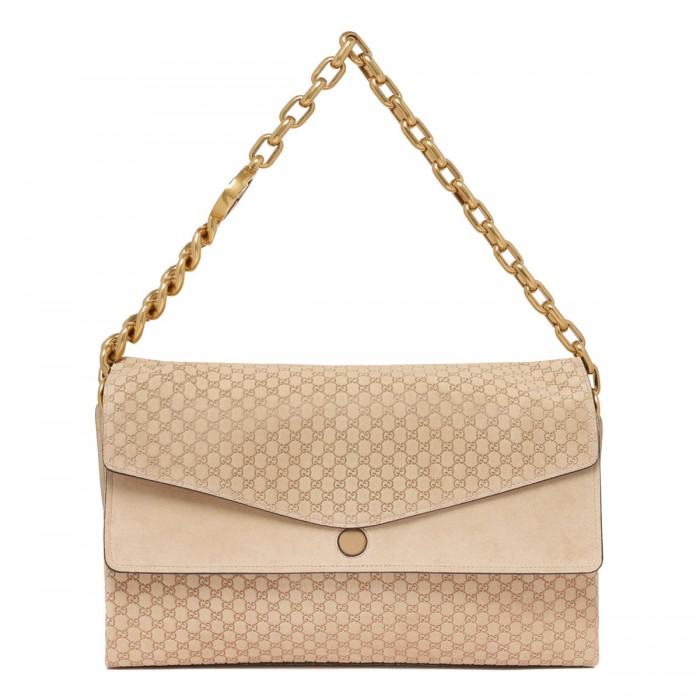 Large shoulder bag with chain