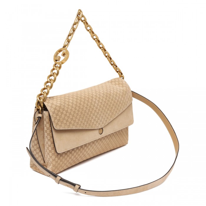 Large shoulder bag with chain