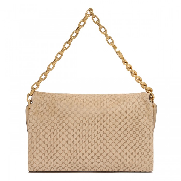 Large shoulder bag with chain