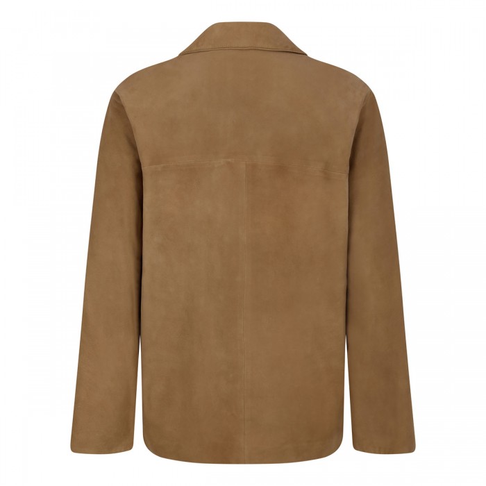 Suede pajama-style jacket