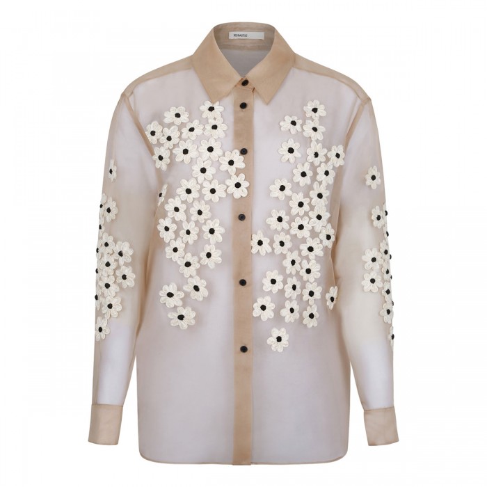 Argo floral embroideries top