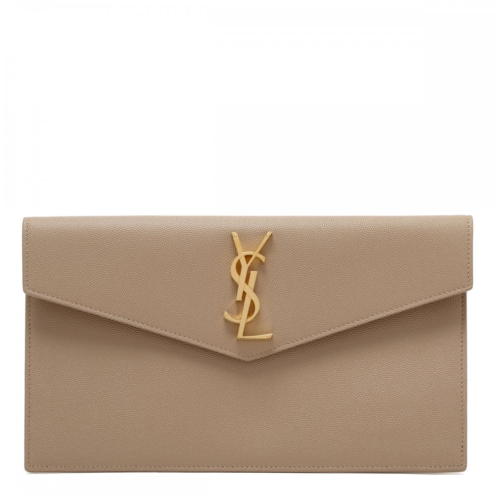 Uptown grain de poudre leather pouch