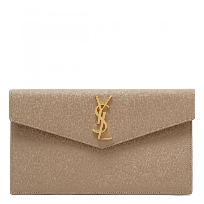 Uptown grain de poudre leather pouch