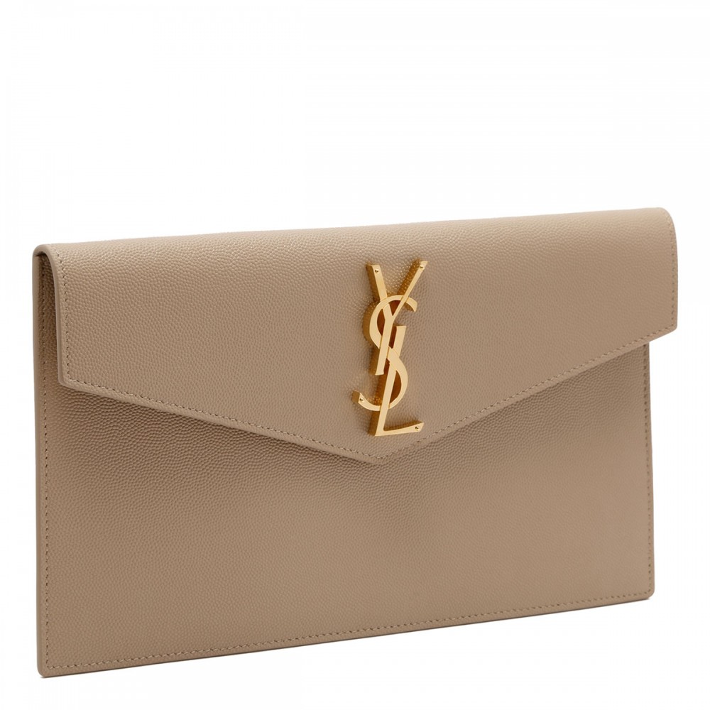 Uptown grain de poudre leather pouch