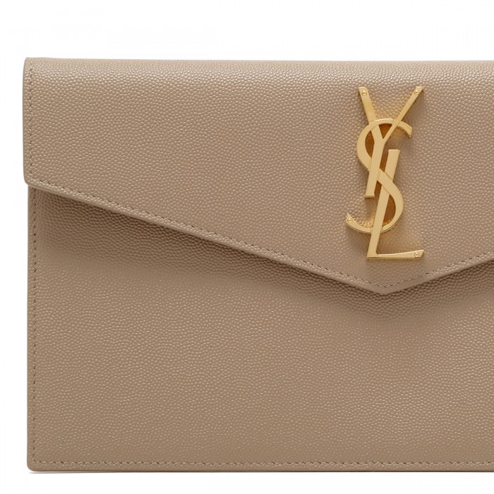 Uptown grain de poudre leather pouch